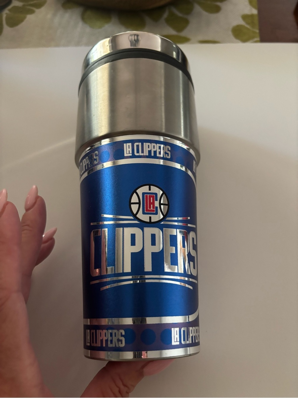Blue Stainless Steel Travel Tumbler LA Clippers nwt